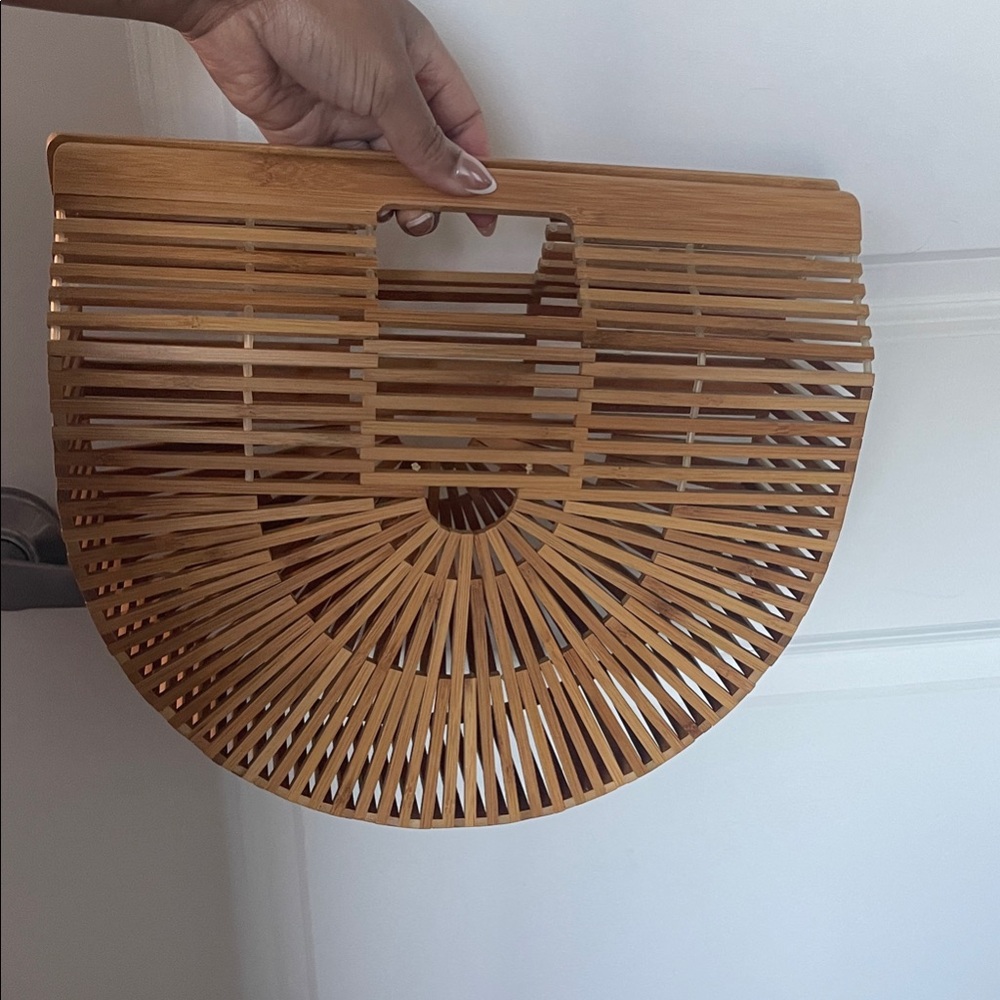 Elegant Tan Bamboo Women's Bag